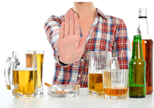 We stop drinking correctly